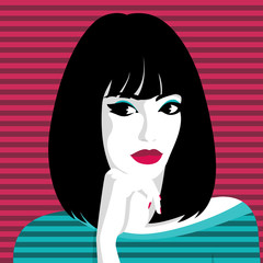 Mysterious young woman