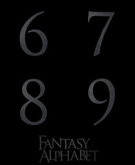 Fantasy Steel Alphabet 3D illustation