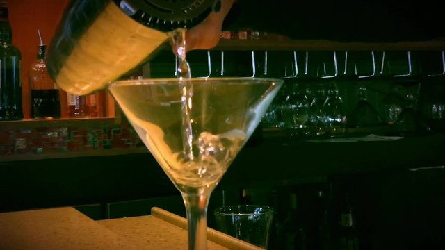 making a martini