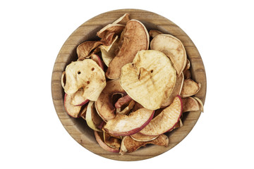 dried fruits on a white background