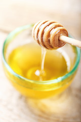 floral honey on the table