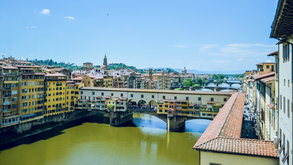 fotografía del puente Vecchio, Florencia, Italia