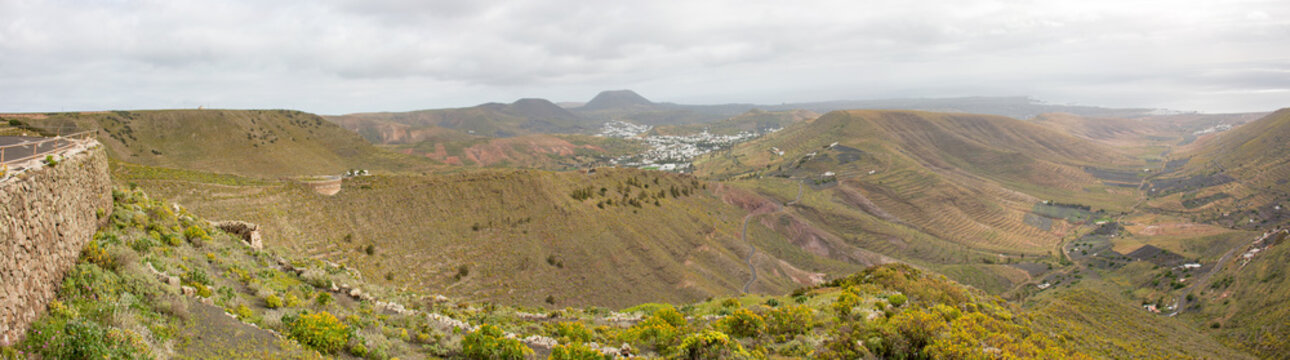 Mirador del Valle de Malpaso Haria Lanzarote Kanaren island Spain
