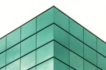Abstract architecture. Close up of an office building facade