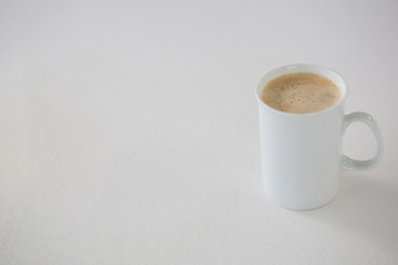 Coffee served in white mug