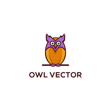 owl logo template vector illustration