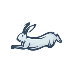 rabbit logo template vector illustration