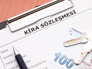 Rental agreement in Turkish