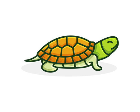 turtle icon logo template vector illustration