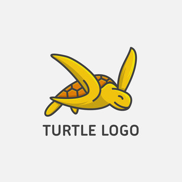 turtle logo template vector illustration