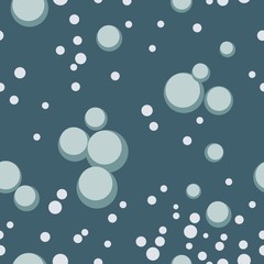 seamless background of bubbles in water