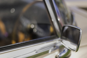 vintage car wing mirror