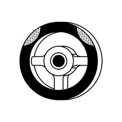 wheel driver car isometric icon vector illustration design