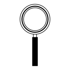 Magnifying glass symbol vector illustration graphic design