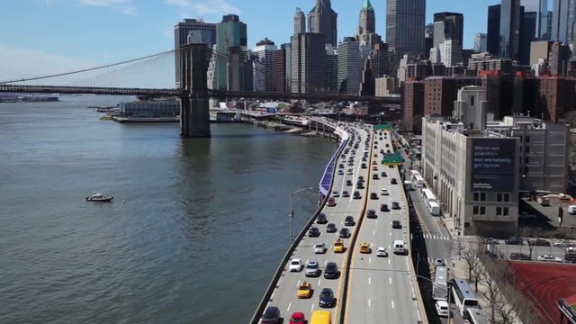 FDR Drive Commute In New York City