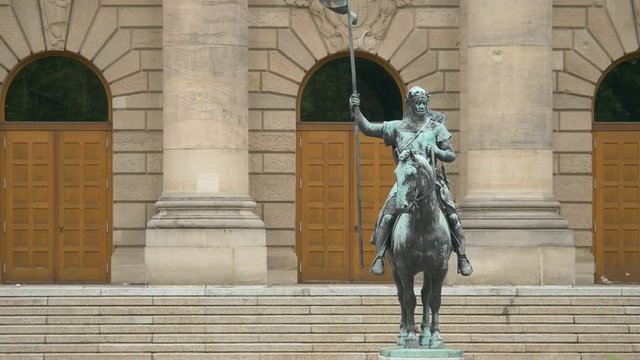 The equestrian statue of Otto von Wittelsbach 