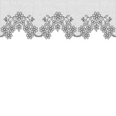 Black lace pattern