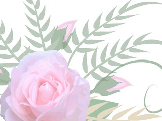 vector.  Romantic roses bouquet..
