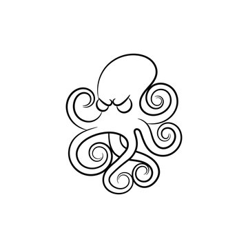 Octopus icon illustration