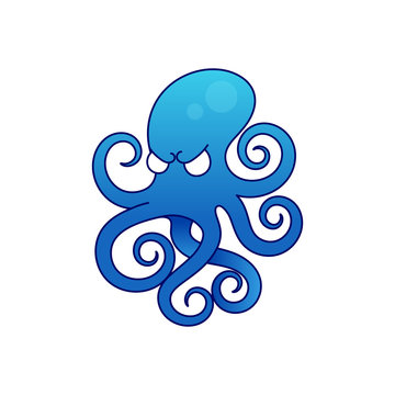 Octopus icon illustration