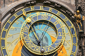 Fototapeta na wymiar Prague Astronomical Clock (Orloj) in the Old Town of Prague.
