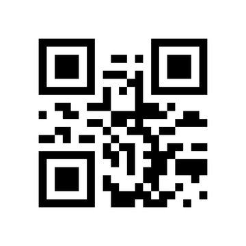 Vector image is an example of a QR code for reading information by a smartphone or mobile phone, tablet. QR code to scan the device.
