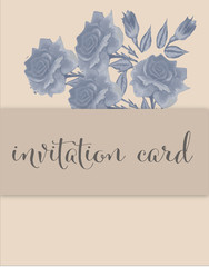 wedding invitation card..