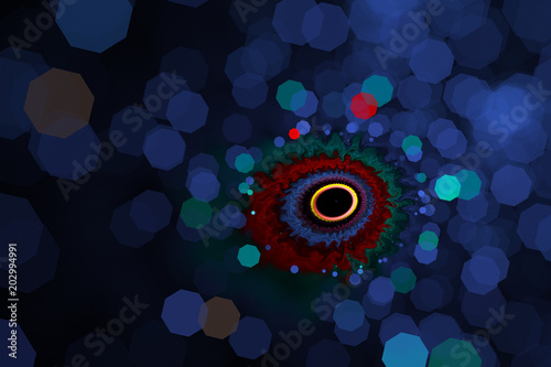 Abstract Fractal Background Color Fireworks Abstract