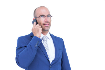  Businessman talking on the phone