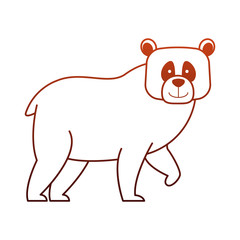 Bear wild animal vector illustration graphic design