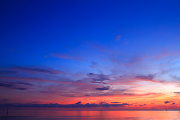 Beautiful sky on twilight time for background