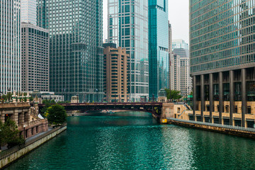 Fototapeta na wymiar Chicago bridge