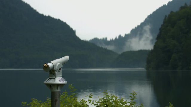 Coin telescope near the Alpsee, Schwangau