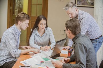 Obraz premium Business people working together 