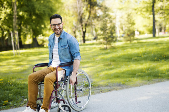 Man in wheelchair