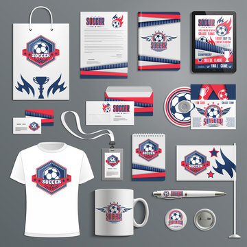 Corporate identity for soccer, football sport club