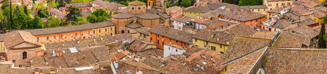 roofs of medieval village
