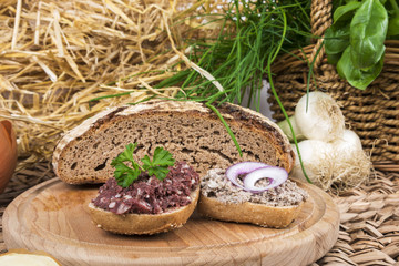 Rustikales Abendbrot