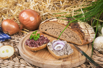 Rustikales Abendbrot