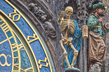 Fototapeta premium Details of clock of Prague