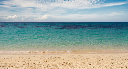 clearly seascape with cloud layer background