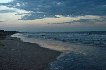 sunset on the beach