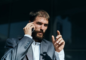 businessman talking on the phone