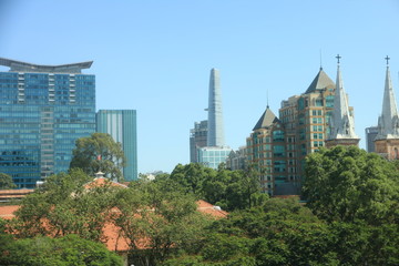 Fototapeta premium Skyline of Ho Chi Minh City, Vietnam