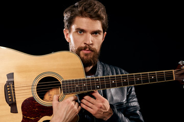 Obraz premium young man with guitar