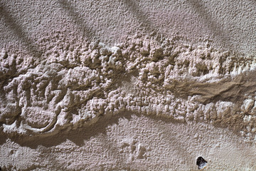 Blistering paint on cement wall texture background