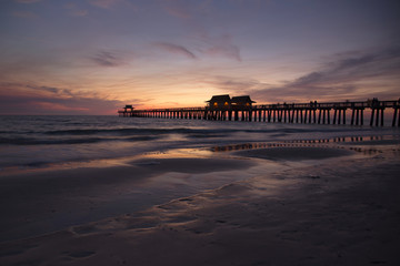Naples Pier at Sunset