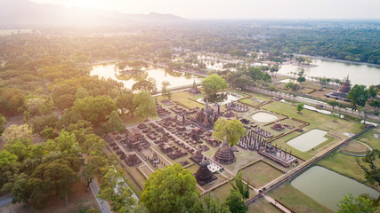 Sukhothai Historical Park in Sukhothai province Northern of Thailand.