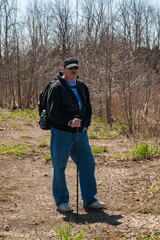 Man Hiking facing forward