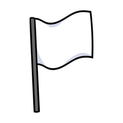 Cartoon White Flag